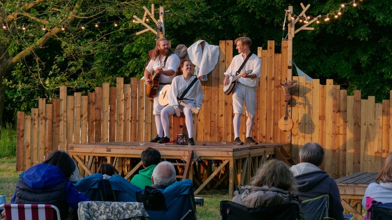 Three Inch Fools performing at Wimpole Estate